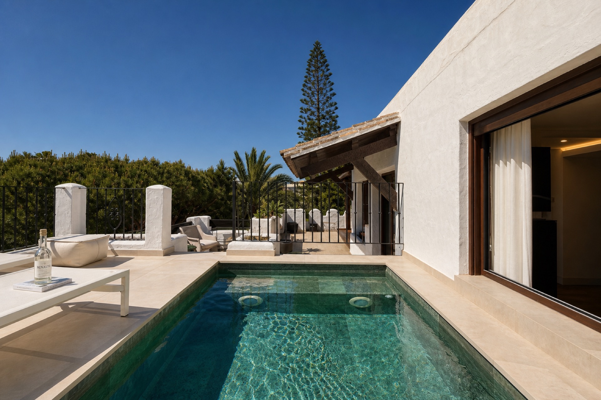 Private plunge pool terrace at the La Isla penthouse