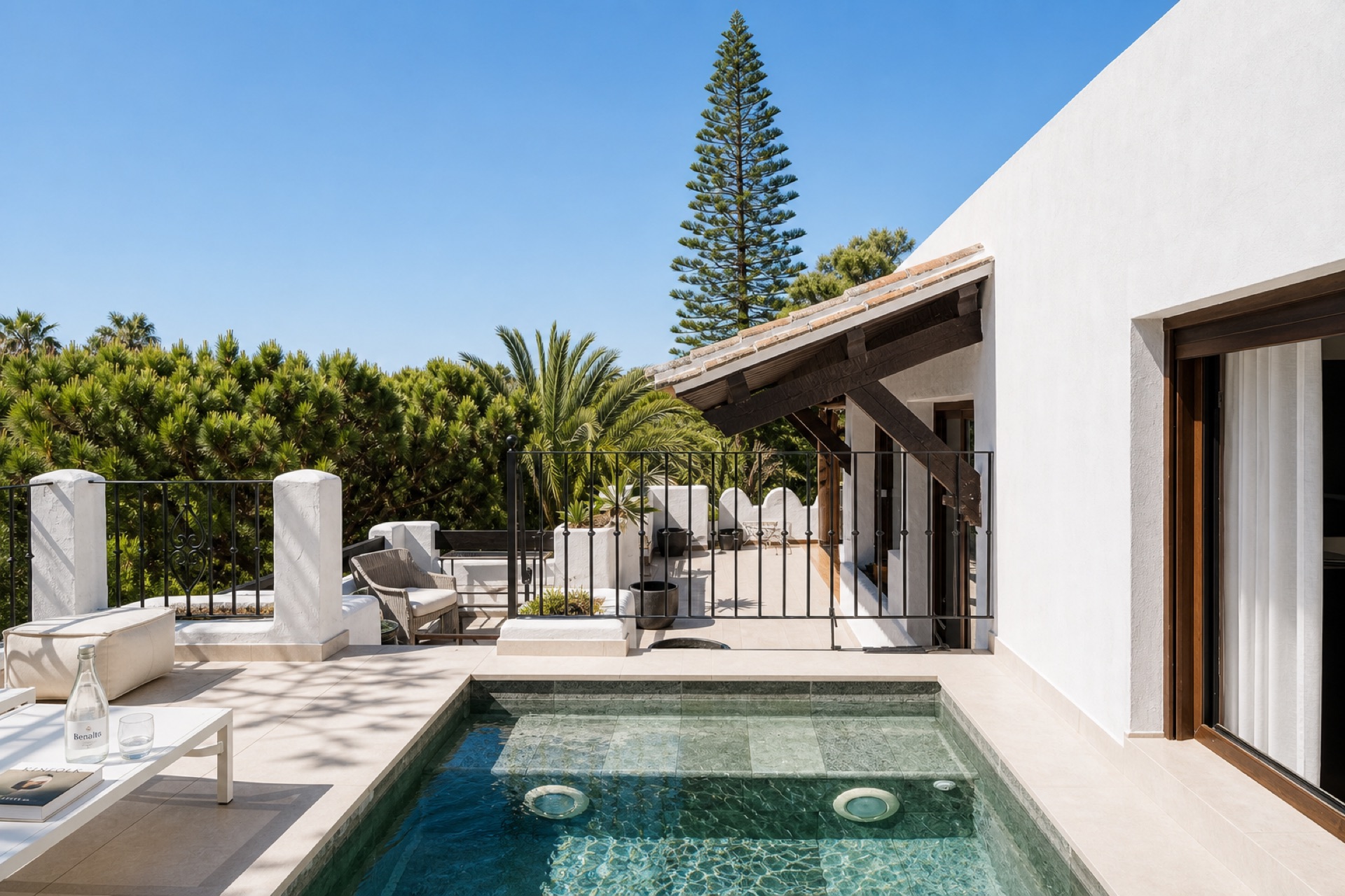 Private plunge pool terrace at the La Isla penthouse